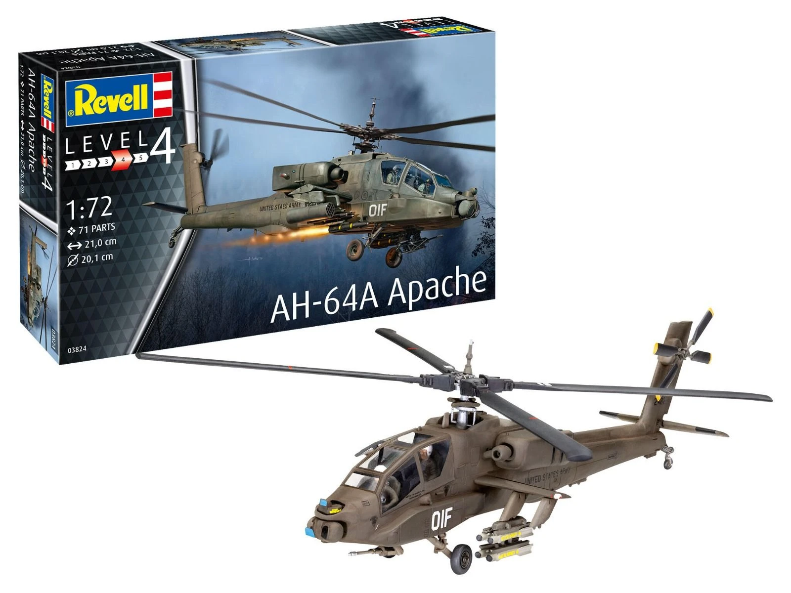 Revell 1/72 AH-64A Apache Model-set 1 Revell 1/72 AH-64A Apache Model-set