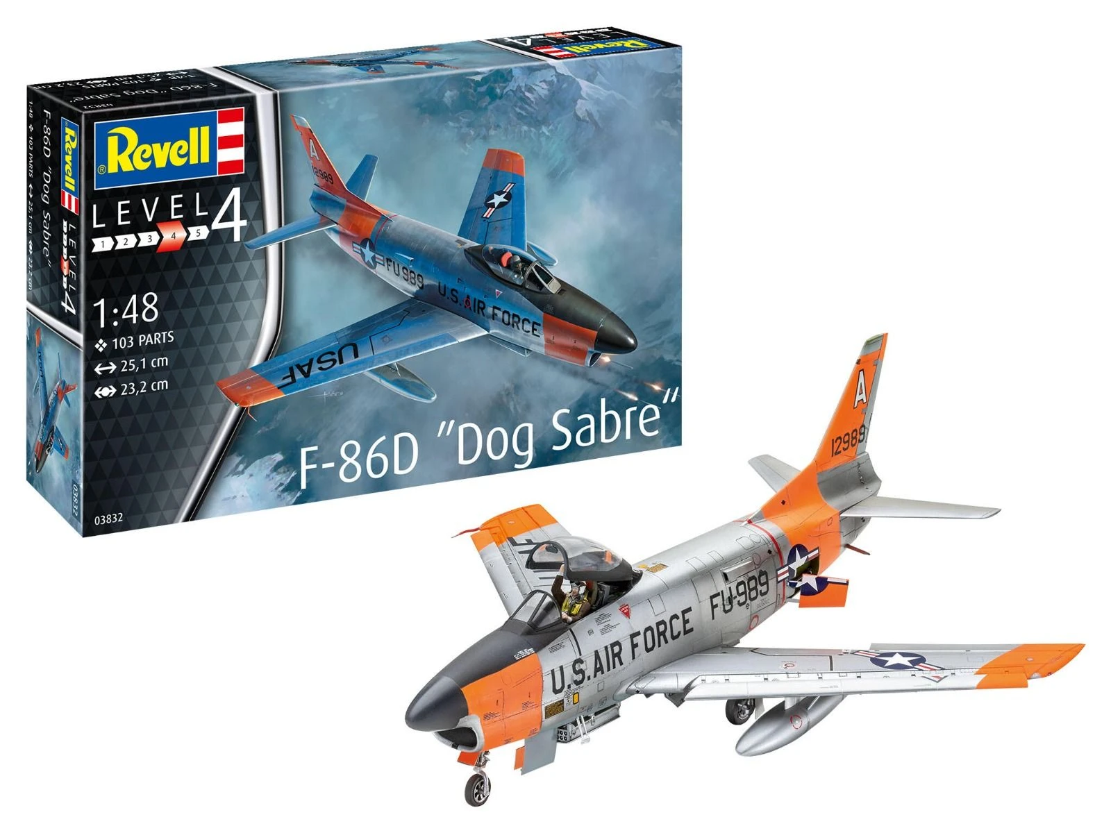 Revell 1/48 F-86D ''Dog Sabre'' Model-set 1 Revell 1/48 F-86D ''Dog Sabre'' Model-set
