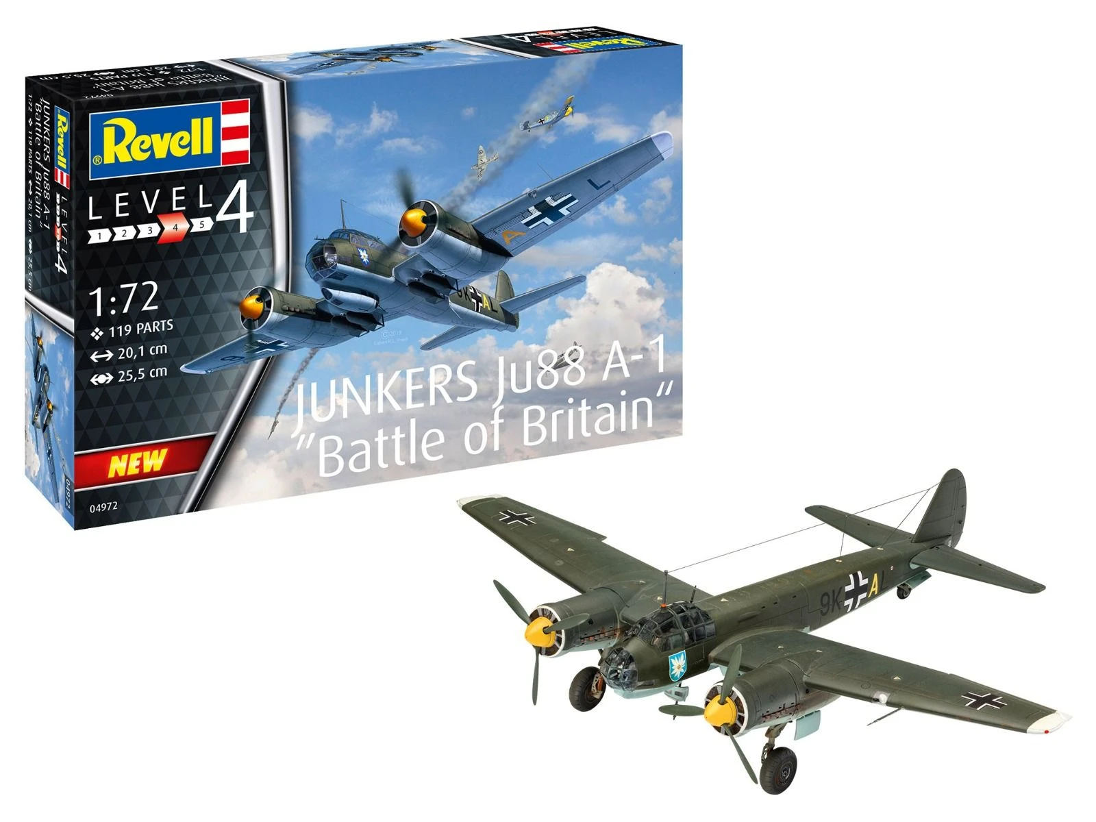 Revell 1/72 Junkers Ju88 A-1 Battle Of Britian 2 Revell 1/72 Junkers Ju88 A-1 Battle Of Britian - Afbeelding 2