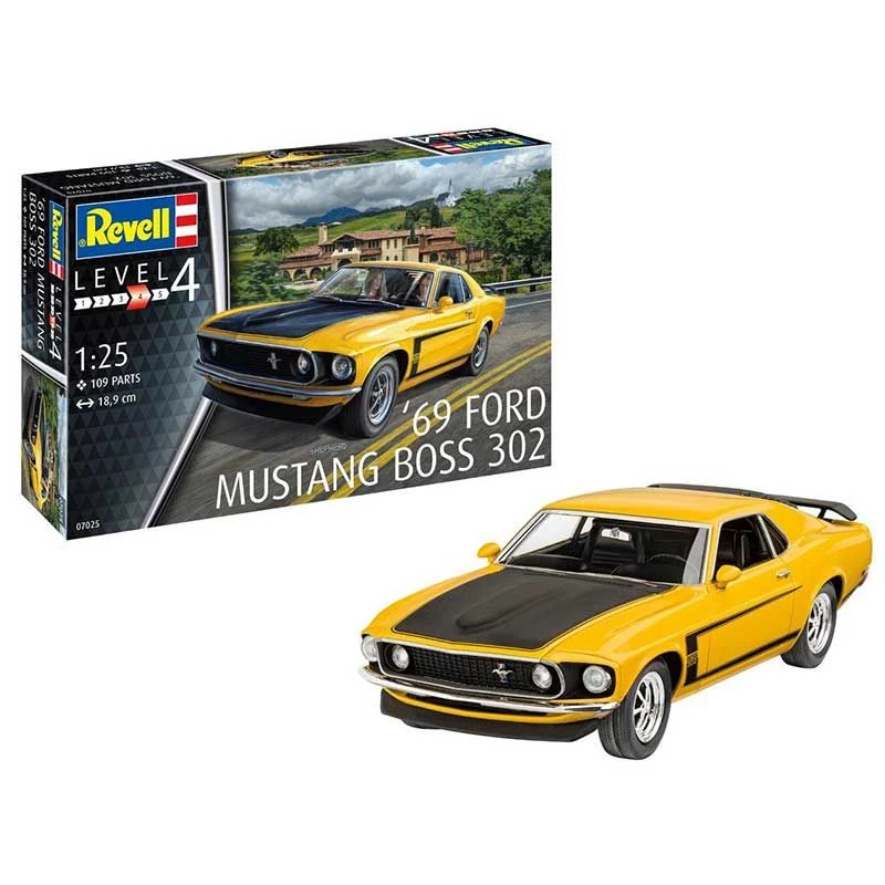 Revell 1/25 69 Ford Mustang Boss 302 1 Revell 1/25 69 Ford Mustang Boss 302