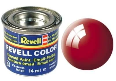 Revell Enamel NR.31 Vuurrood Glanzend - 14ml 1 Revell Enamel NR.31 Vuurrood Glanzend - 14ml