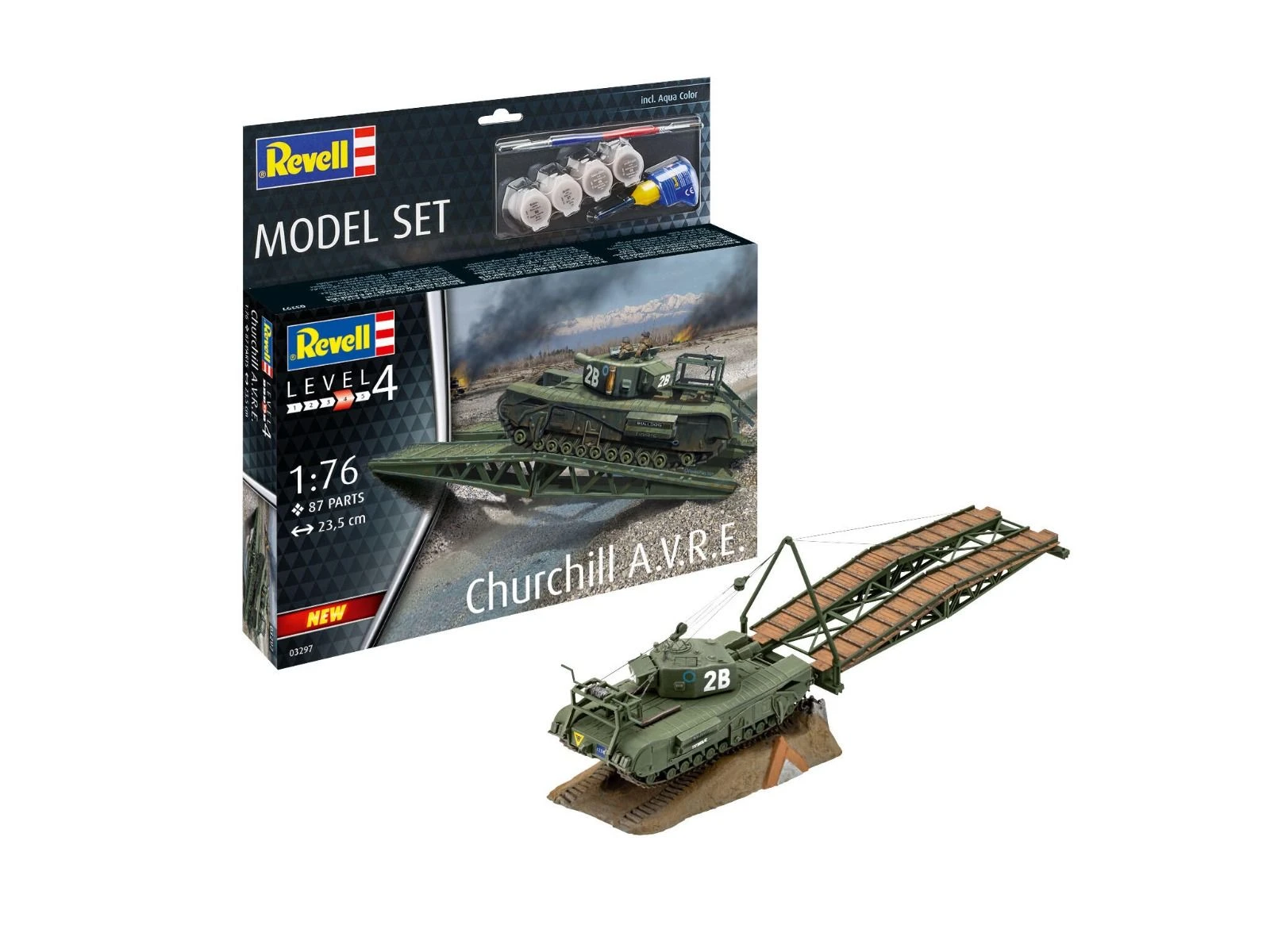 Revell 1/76 Churchill A.V.R.E. Model-set 1 Revell 1/76 Churchill A.V.R.E. Model-set