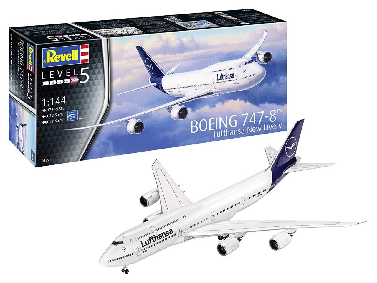 Revell 1/144 Boeing 747-8 Lufthansa New Livery 1 Revell 1/144 Boeing 747-8 Lufthansa New Livery